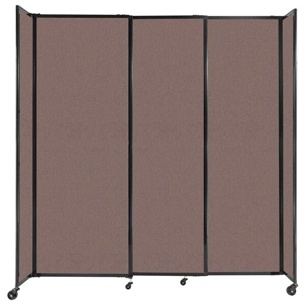 StraightWall Sliding Portable Partition 7'2" x 7'6" Latte Fabric